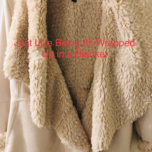 Sherpa Shearling Open Jacket - Picture 5 of 7